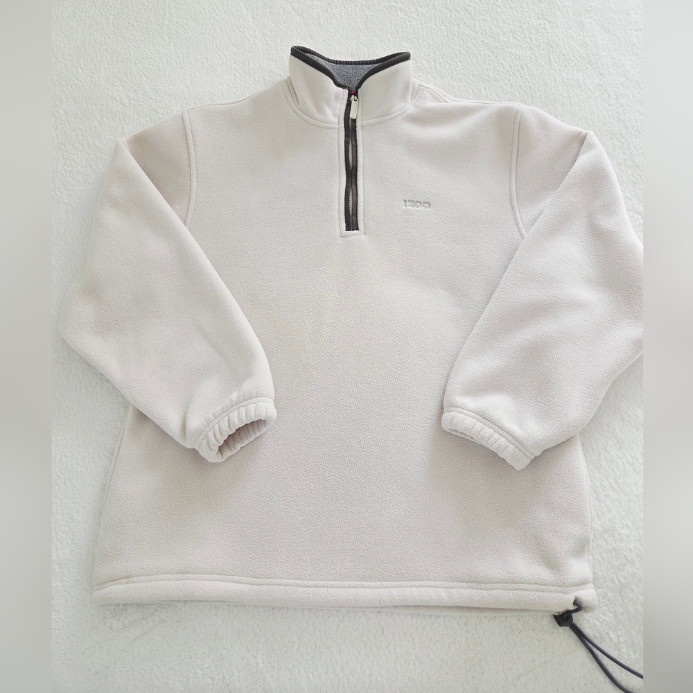 IZOD ✨️ Men's Cream Fleece Sweater Size M